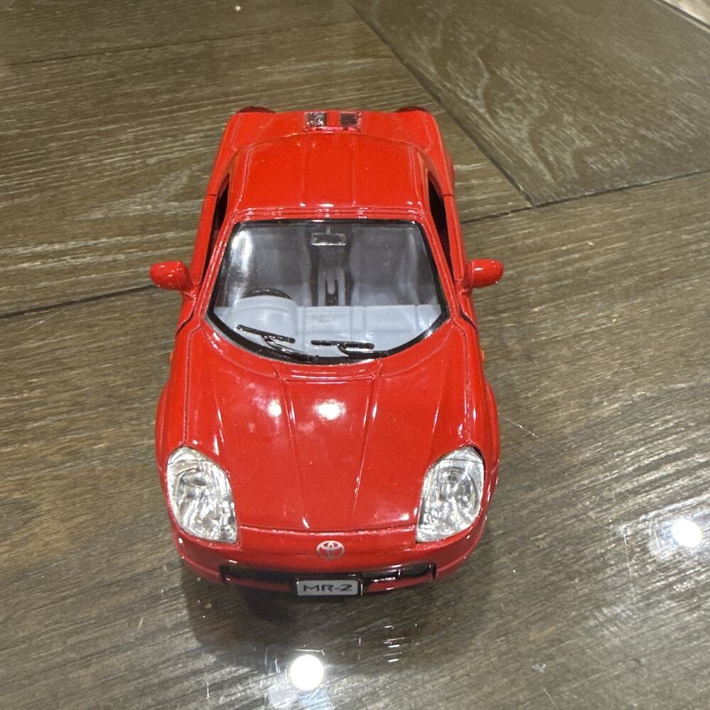 🔴 Kinsmart 1:32 Scale Toyota MR2 Diecast Toy Car – Red (Model #5026D)